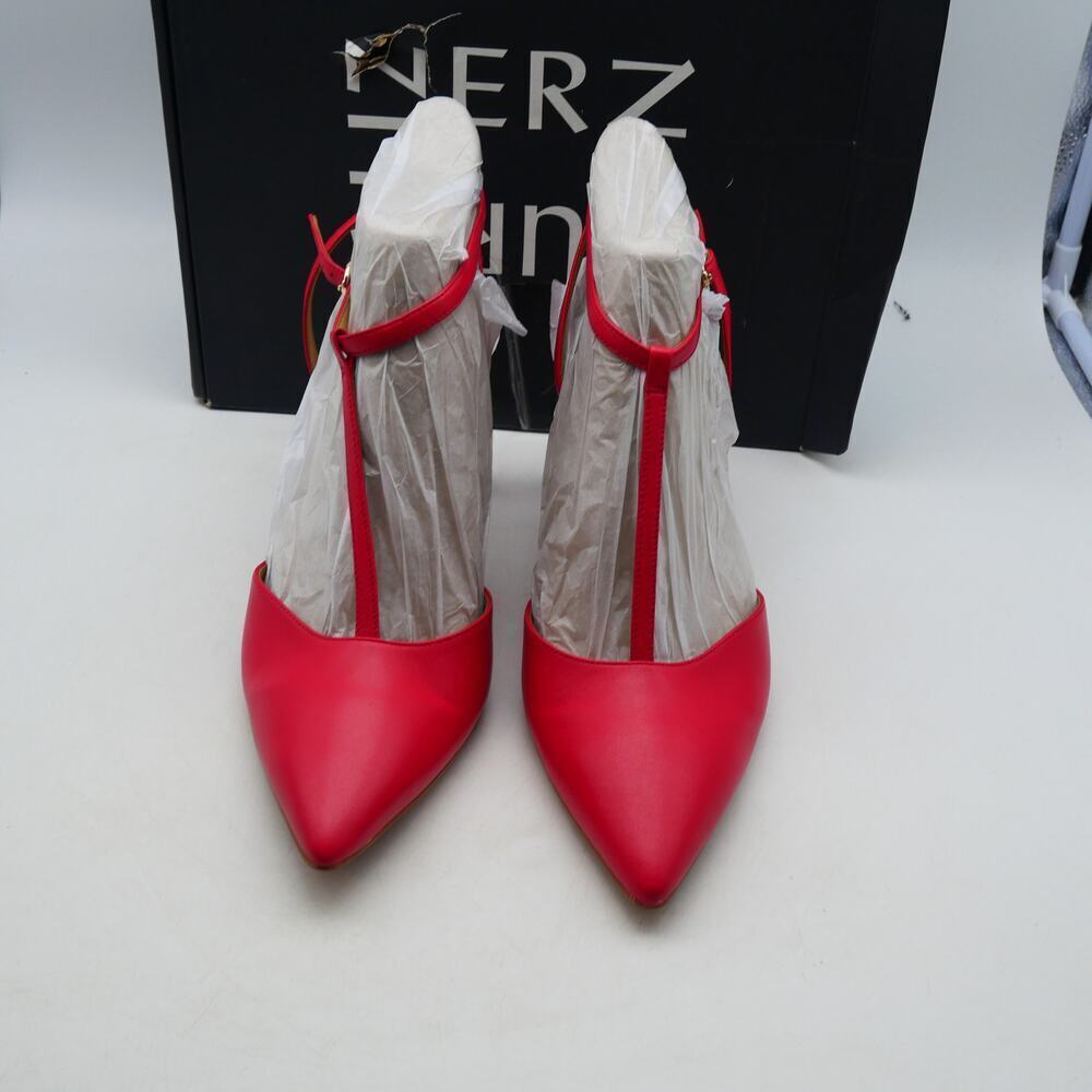 NEW Naturalizer Women's 11 Narrow Astrid Pumps Heels Shoes Crantini Red Leather - Picture 6 of 10